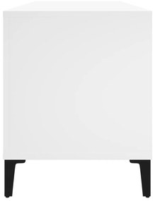 fehér szerelt fa hanglemezszekrény 100 x 38 x 48 cm
