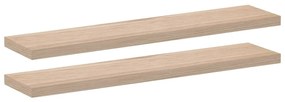 2 db szerelt fa függőpolc 110 x 23,5 x 4 cm