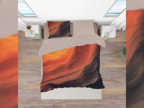Brotex Modern 3D ágyneműhuzat 140x200, 70x90 Imagine barna