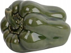 Paprika figura porcelán zöld 9cm