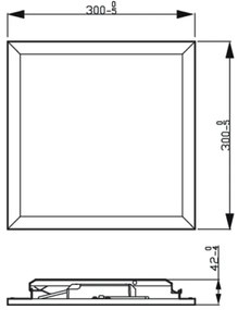 Philips - LED Dimmelhető mennyezeti lámpa SLIM SCENE SWITCH LED/12W/230V 4000K
