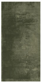 HUARTE erdőzöld rövid szálú puha és mosható szőnyeg 100x200 cm