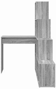Sarokíróasztal Szürke sonoma 101,5 x 149,5 x 149,5 cm Faanyag