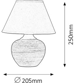 Rabalux 4392 - Asztali lámpa MOLLY E14/40W