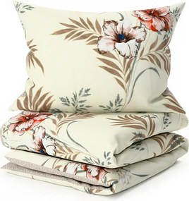 Kétoldalas ágynemű DUO SENSE SANDORA krémszínű + Párnahuzat 40x50 cm INGYENESEN Ágyneműhuzat mérete: 70 x 90 cm | 140 x 200 cm