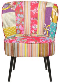 Színes kárpitozott patchwork fotel VOSS Beliani
