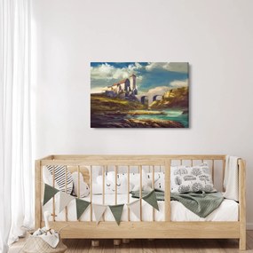 Kép - Középkori vár (90x60 cm)