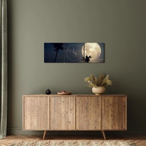 Kép - Strand telihold alatt (órával) (90x30 cm)