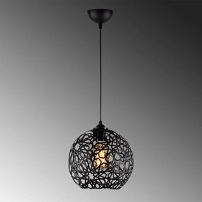 Fellini MR 785 fekete vas függőlámpa, Ø25 cm