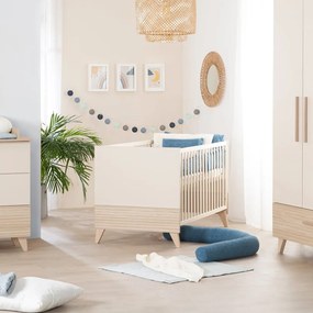 Bézs babaágy állítható magassággal 70x140 cm Sidney – Roba