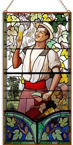 Jacques Grüber - Musee de la biere üvegkép, falikép