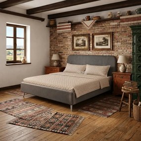 Kárpitozott ágy ESMINA 180x200 cm tárolóhellyel