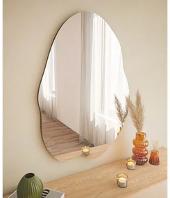 Fali tükör OHHO 85x60 cm fekete