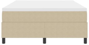 Box Spring Ágy Matraccal Világos Zöld Szürke 140x200 cm Kordbársony Anyag