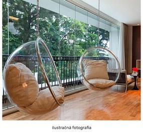 Függesztett hintafotel Belgica 1 (transzparens + arany + szürke) . 1116277