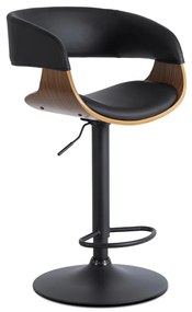 Elegáns Bárszék Fekete Eco-bőr Kárpittal. OREGON