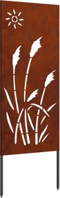 vidaXL Kertvédő vászon Rozsdás 50 x 140 cm időjárásálló acél