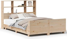 vidaXL tömör fenyőfa ágy matrac nélkül 150x200 cm