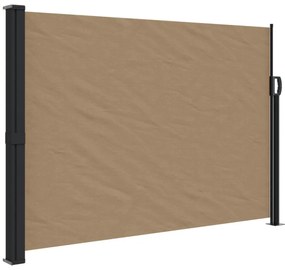 tópszínű behúzható oldalsó napellenző 140 x 500 cm