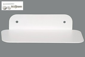 Polc Fehér 20x10x4cm fém akasztós modern Loft stílusban