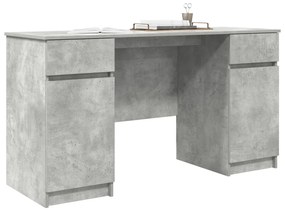 Asztal Betongris 140x49x76 cm Mérnöki Fa