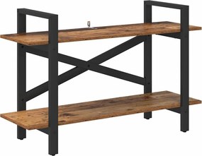 vidaXL Könyvespolc Öreg fa 100 x 33,5 x 64 cm Faanyag