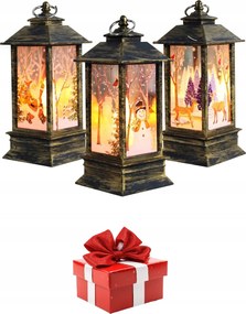 1 db Adventi lampion Karácsonyi Led Karácsonyi Lámpás