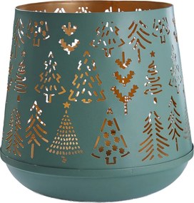 MOUNTAIN LODGE fém lámpás 20 cm , zöld