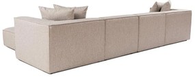 Sarokkanapé Sora (L1-O1-O1-1R-POUFFE ) - Homok Bézs