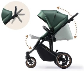 KINDERKRAFT - Kombinált babakocsi 2in1 PRIME 2 zöld