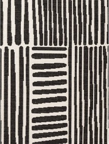 Fekete-krémszínű kerek kültéri-beltéri szőnyeg ø 160 cm Haringey Bounds – Ted Baker