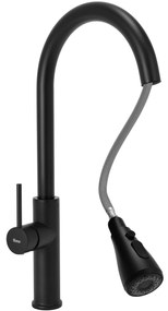 Konyhai csaptelep Rea Nest black mat