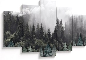 Kép - Erdő illusztrált elemekkel (150x105 cm)
