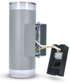 Brilagi - Kültéri fali lámpa MATERA 2xGU10/30W/230V szürke IP54