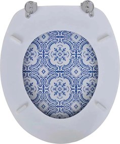 2 db porcelán mintájú MDF WC ülőke
