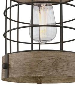 Westinghouse 61180 - Csillár zsinóron LANGSTON 1xE27/60W/230V fenyő