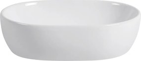 Erga Della, pultra szerelhető mosdó 475x340x140 mm, fényes fehér, ERG-V03-DELLA48-WH