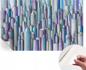 Öntapadós Mosható Fali Fotótapéta Városi felhőkarcolók 416x254 cm