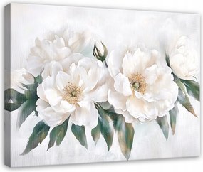 Vászonkép Virágok 3D Fehér Hálószoba Nappali Konyha 60x40