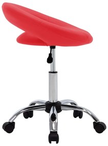 piros műbőr forgó étkezőszék