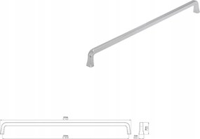 Bútorfogantyú Siro 2525-331ZN1 króm fényes