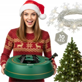 Karácsonyfa Állvány Kamai Karácsonyfa Állvány 2M Ajándék 10 Db Led Lámpa