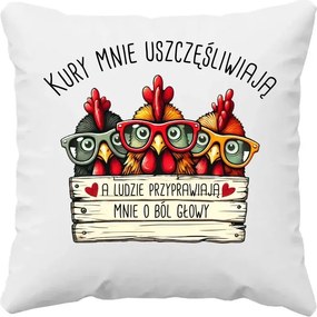 A tyúkok boldoggá tesznek Ajándék Párna A Tyúkok Szerelmeseinek