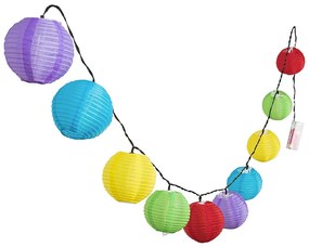 Party lampion, 10 LED-es, elemes