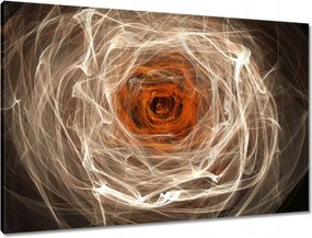 Vászonkép 90x60 Fraktál rózsa