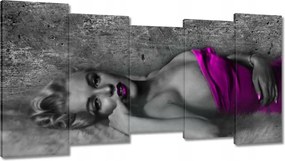 Vászonkép 150x80 Rózsaszín Marilyn Monroe