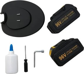 Akkus sövényvágó - HAYAMI HA-1038 + 2 akku + tartozékok