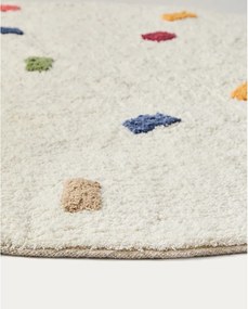 Krémszínű pamut gyerek szőnyeg ø100 cm Epifania – Kave Home