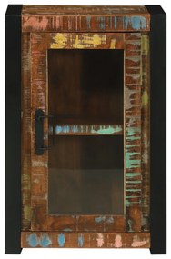 Fürdőszoba Fali Szekrény Többszínű 40x30x60 cm Tömör Fa Újrahasznosított