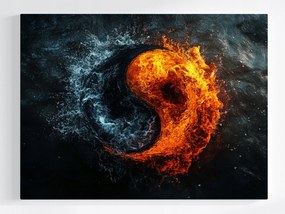 Vászonkép Canvas Yin Yang Tűz Víz Harmónia Egyensúly Zen 80x60